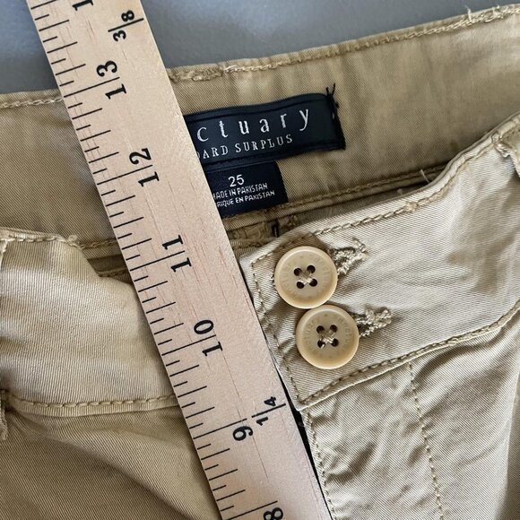 Sanctuary Pants Womens 25 Khaki Tan Mouse Cargo Baggy Jogger Utility Gorpcore - Picture 8 of 9